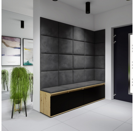 EMI 3 előszobafal, Trinity 15/Artisan+fekete