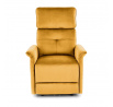 SEMIR dönthető fotel USB-vel, Mustársárga