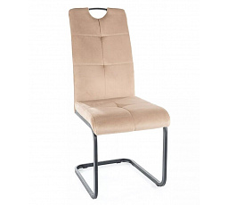 AXO VELVET étkezőszék, Bézs Bluvel 28/fekete matt