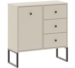 LINEA 1D3S komód, Kašmír/Fekete