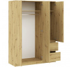 BASIT 3D2S ruhásszekrény, Artisan Tölgy