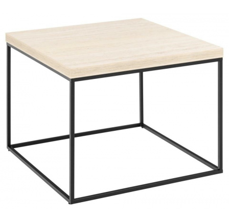 Barossa asztal 60x60cm bézs travertin