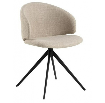 Ella szék bézs Basel 24, fekete lábak
