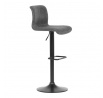 Barová židle, šedá, ekokůže,AUB-806 GREY3