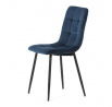Jídelní židle, modrá, sametová látka, CT-281 BLUE4