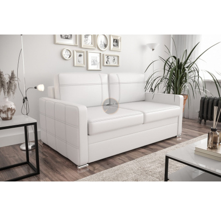 SOFA AVANTI III 167 CM - Biała eko skóra