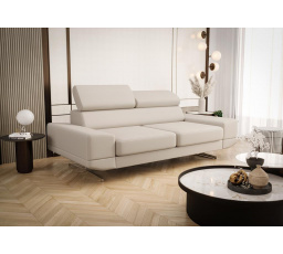 SOFA MILANO II 200 CM SKÓRA NATURALNA - Skóra beżowa