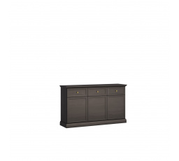 LUCCA K3D3S komód, fekete