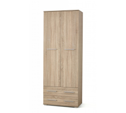 LIMA REG2 polcos ruhásszekrény, sonoma tölgy