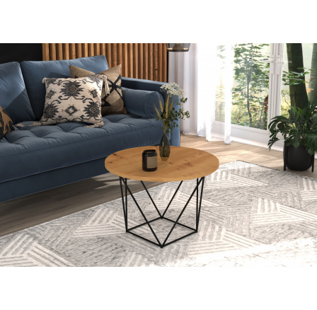 LIAM dohányzóasztal Fekete+Artisan