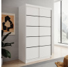 LIZI 120 ruhásszekrény, Fehér/Fehér