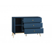 Marine 04 błękit ciemny - komoda 1D3S