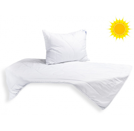 Letní SET Luxus Plus, přikrývka 140x200cm 450g + polštář 70x90cm 900g UNICO® zip