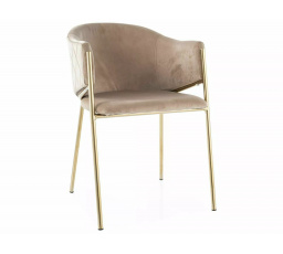 BONO VELVET étkezőszék, Bézs Bluvel 28/Arany