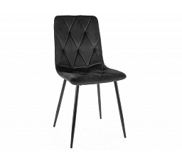 Étkezőszék TOM VELVET, fekete Bluvel 19/fekete matt