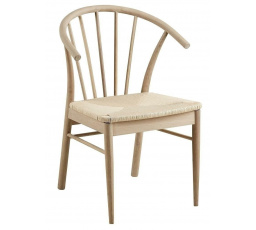 Cassandra karosszék karfákkal, természetes