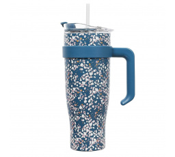 Miami Floral kék termoszbögre