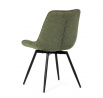 Jídelní židle, zelená, látka, HC-T1130 GRN2