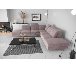 NAROŻNIK ROZKŁADANY OSLO MAX 295x295 - prawa , Odcienie fioletu