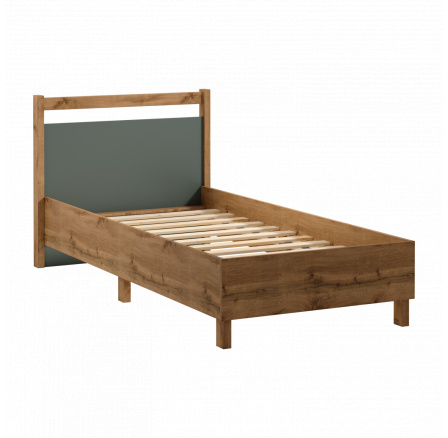 INDYGO ágy L90, Wotan Tölgy/Zöld