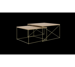 Licco 2 az 1-ben dohányzóasztal Arany+Artisan