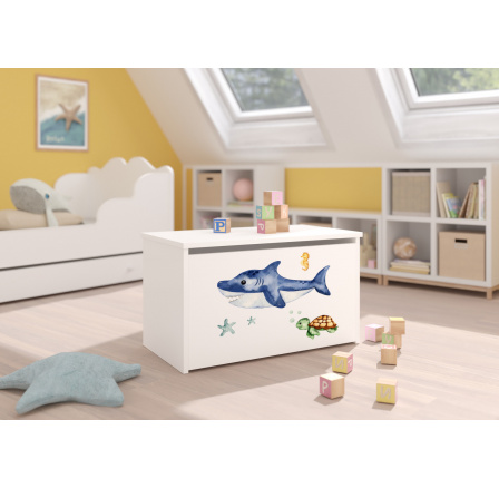 DARIA White+Sea Animals játék láda