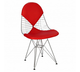 Net double szék piros párnával