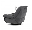 Polohovací křeslo, elektrické zabudované ovládání, šedá, látka, TV-7089 GREY2
