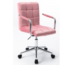 Forgószék bársony rózsaszín N-15