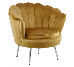 Velvet karosszék /ezüst lábak/ LC-032-1