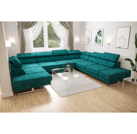 NAROŻNIK EMPORIO MAX I 300X350X220 - prawa , Wybierz własny kolor - Zapisz swój wybór - Galeria tkanin poniżej