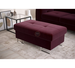 PUFA ZE SCHOWKIEM 100x55 CM GALAXY - Odcienie bordowego