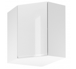 ASPEN Felső Konyhaszekrény G60N - Bal, Fehér/Fényes Fehér