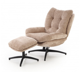PESTO fotel lábtartóval, bézs