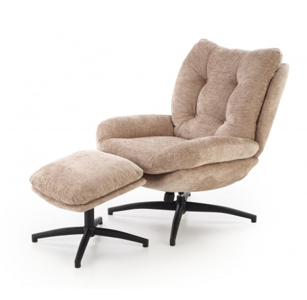 PESTO fotel lábtartóval, bézs