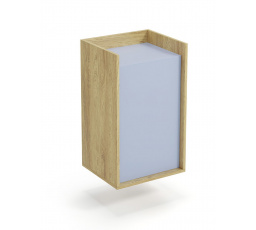 MOBIUS 1D szekrény, természetes/kék