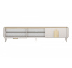 AMILIO RTV 220 1K1SZ - cashmere / dąb olejowany / uchwyty dąb jasny / nogi cashmere