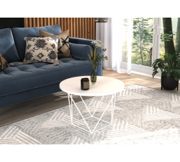 LIAM dohányzóasztal Fehér+Fehér