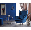 LORD VELVET fotel, kék Bluvel 86/wenge