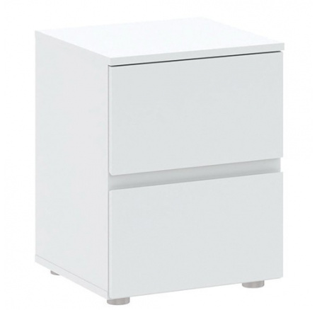 Éjjeliszekrény BASIC PLUS 2S, Fehér