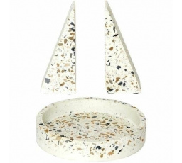 Terrazzo 2 könyvtámasz készlet + apróságtartó tálka