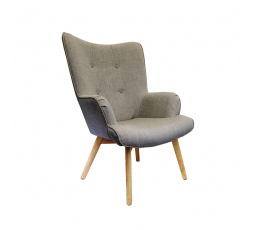 Helsinki szürke füles fotel