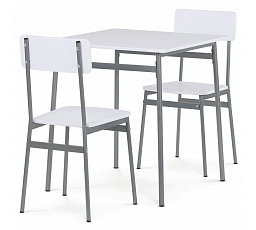 Étkezőgarnitúra 2 székkel, 70x70x76cm, MDF AUT-O2122 WT