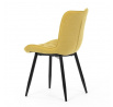 Jídelní židle, žlutá, látka, HC-462 YEL2