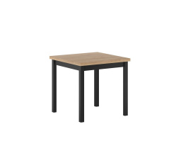 Asztal arany tölgy/ fekete 80x80 ST25-FX