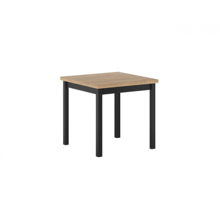 Asztal arany tölgy/ fekete 80x80 ST25-FX