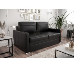 SOFA AVANTI II 147 CM - Czarna eko skóra