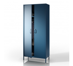 Kék fém ruhásszekrény FLAVIO