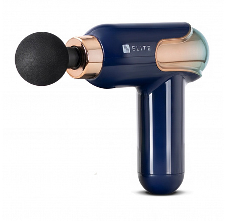 Pistolet Do Masażu ME-MG08 Z 3 Wymiennymi Końcówkami Granatowy