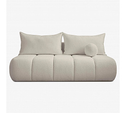 Sofa Rozkładana SARIA Kremowa Boucle